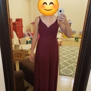 Azazie Lennon A10 in Cabernet